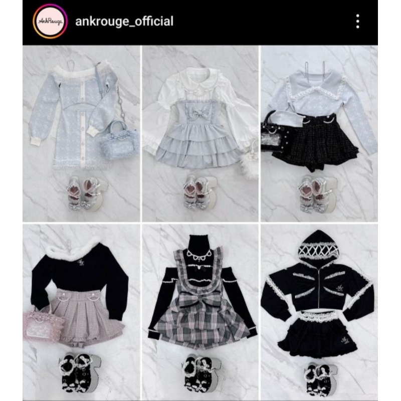 Pre-Order(Kawaiihousee) All item Original Brand Ank Rouge Japan/Jepang dress coat blouse rok jirei k