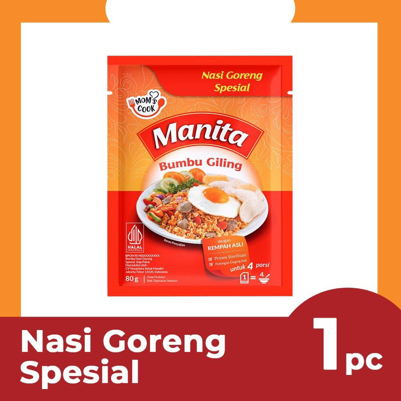 

MANITA Bumbu Nasi Goreng spesial 80gr