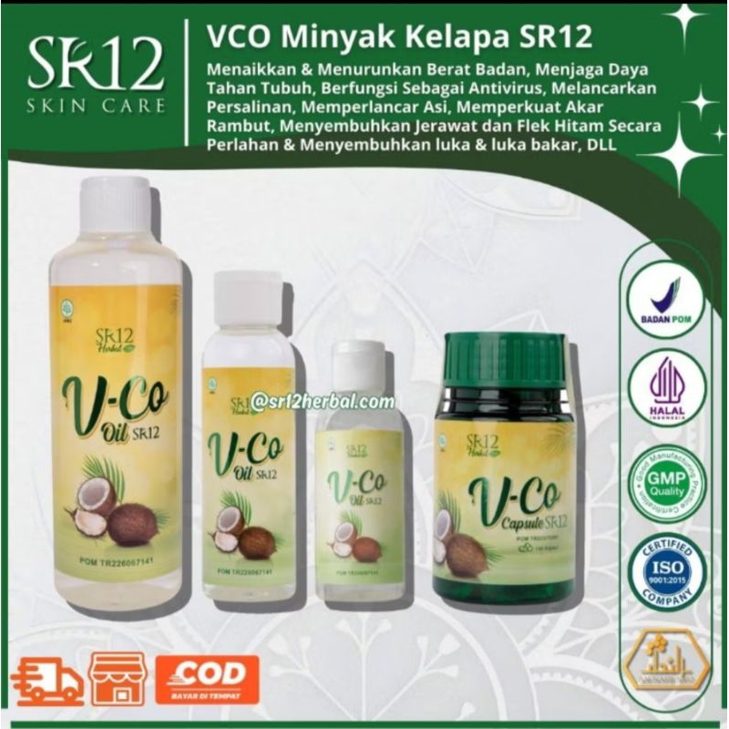 

VCO SR12 / VIRGIN COCONUT OIL / MINYAK KELAPA MURNI / MENAMBAH IMUN TUBUH / MENJAGA KESEHATAN