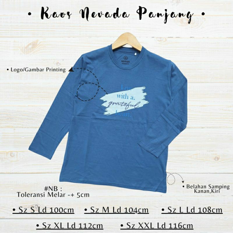 kaos wanita nevada panjang