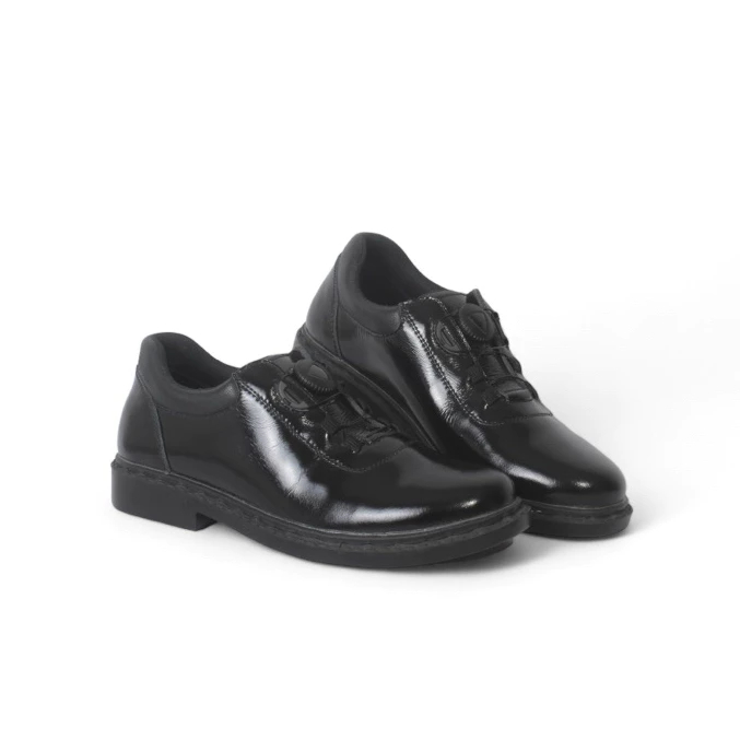 MISIL Sepatu PDH Tali Putar TNI Polri Security Satpam Kulit Asli Hitam Kilap