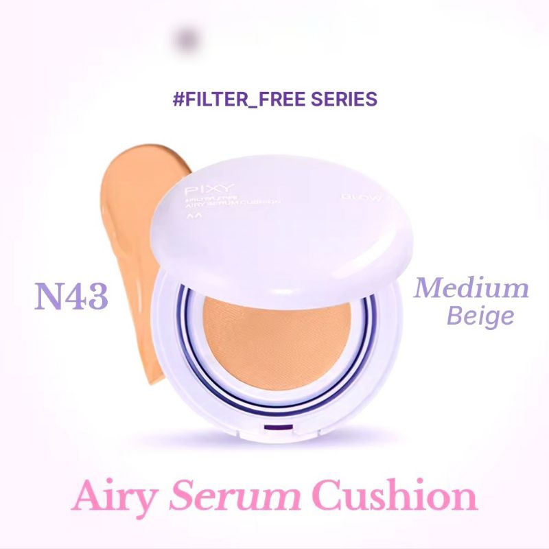 NEW Pixy Airy Serum Cushion #FILTER_FREE/ Bedak basah Pixy