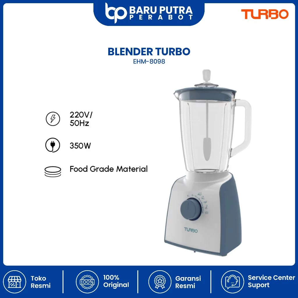 Turbo Glass Blender / Kaca Blender EHM8098