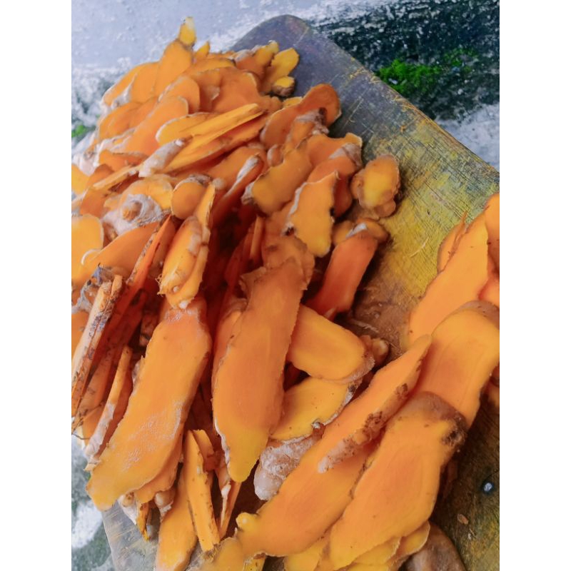 

kunyit iris kering banyak manfaat obat maag resep jsr isi 50 gr / 100 gr