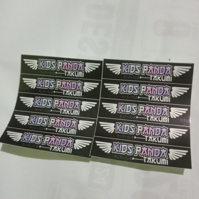 

Stiker nama Julukan buat miniatur ukuran mini