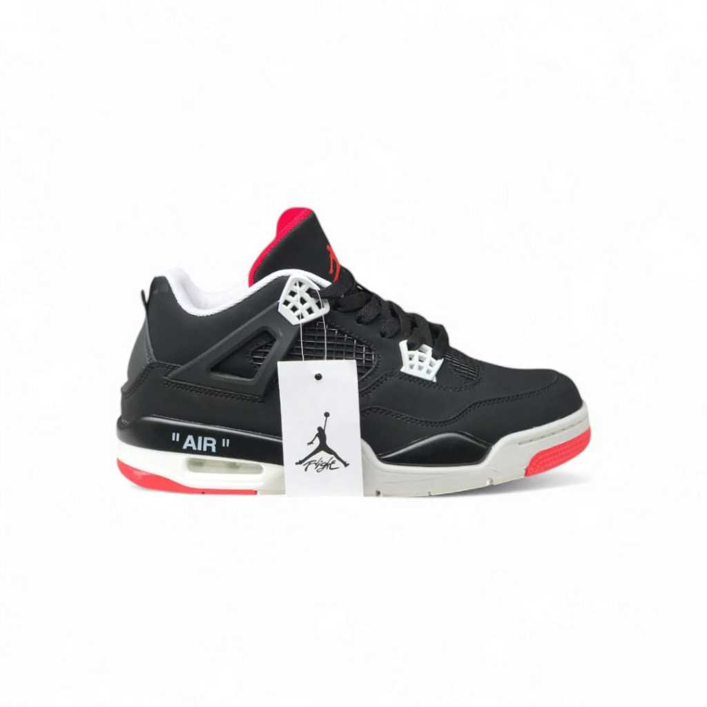 NIK33 AJ4 BLACK WHITE