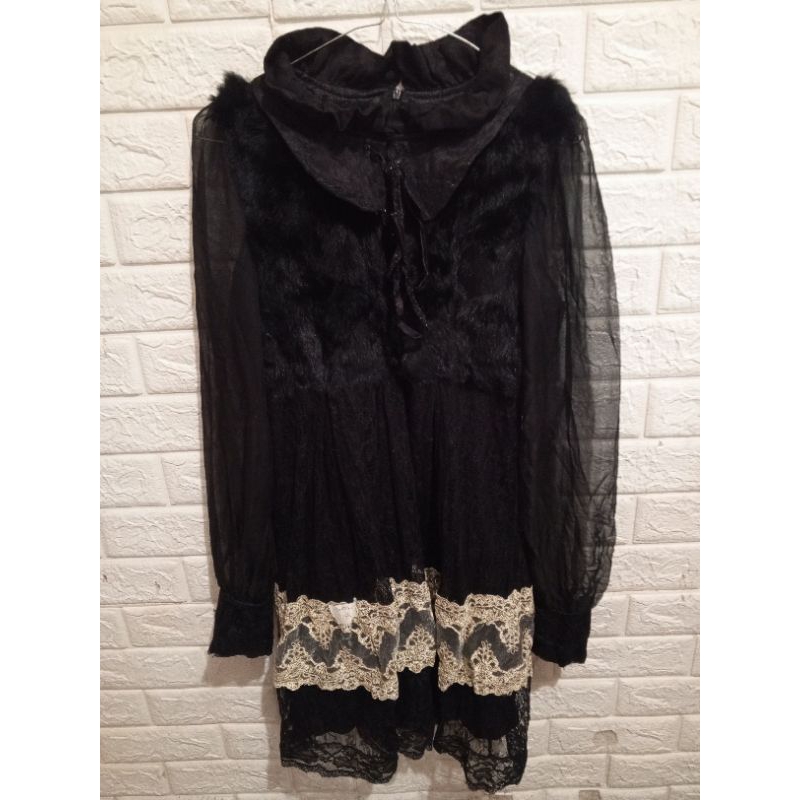 Preloved Dress Pesta Bludru Anak Remaja