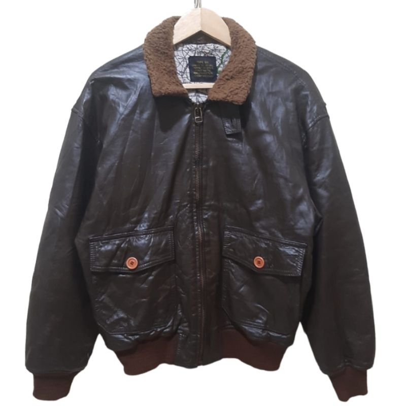 Leather Jacket Avirex Authentic 100%