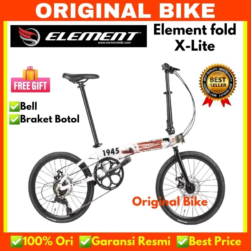 SEPEDA LIPAT 20 ELEMENT FOLD X-LITE 11 SPEED DAMN I LOVE INDONESIA