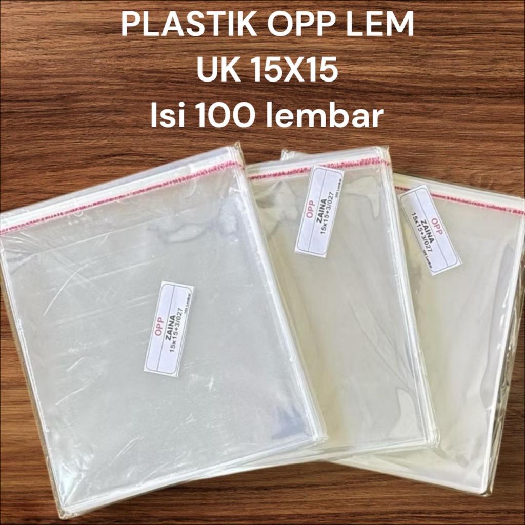 

Plastik opp lem 15x15+03/27 micron 1 pak isi 100 lembar