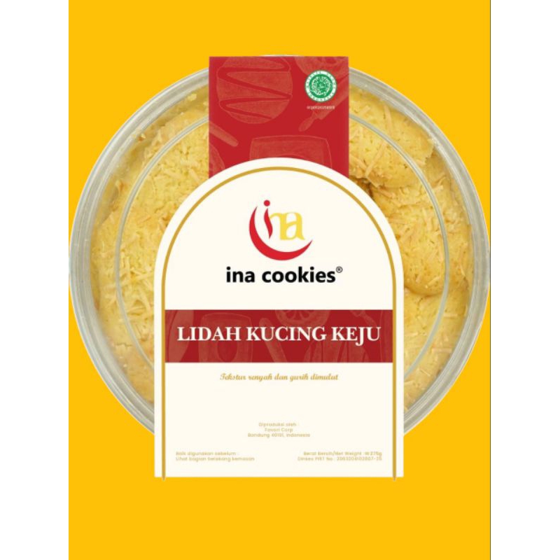 

Ina Cookies Lidah Kucing Keju reguler