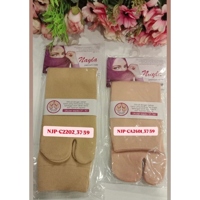 My Foot Kaos Kaki Premium Jempol Cream Panjang Setengah Betis Dan Sebetis Ukuran 37-39