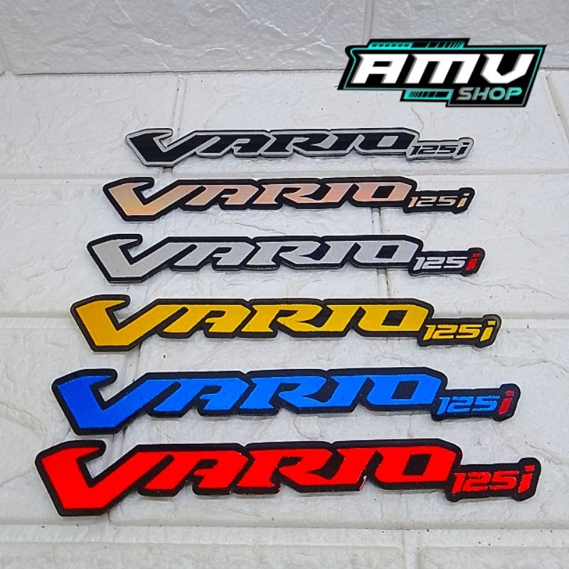 Emblem Honda Vario 125 timbul emblem Vario 125 timbul stiker Honda Vario 125 timbul stiker Vario 125