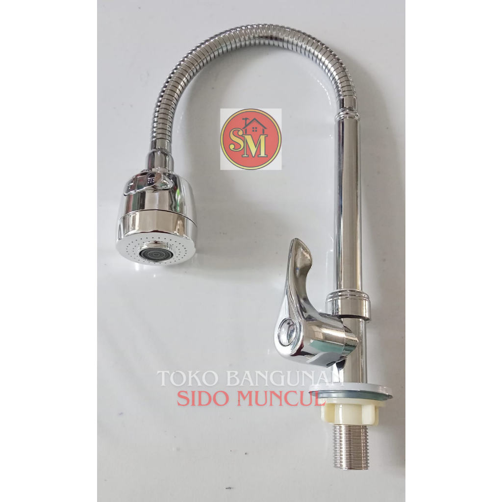 Kran leher angsa fleksibel besar engkol tanam GZR Bano