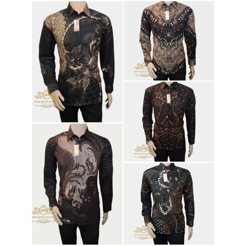 Kemeja batik makassar pria lengan panjang premium terbaik halus, lembut, dingin, dan nyaman, tampila