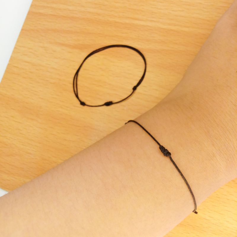 Gelang tali ulir dapat 2 || Gelang tipis aesthetic || gelang polos