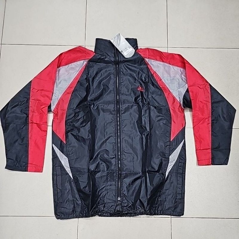 JAKET OLAHRAGA / JAKET SERAGAM JOGGING BAHAN PARASUT RESLETING DAN TALI DI PINGGANG