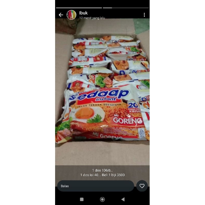 

Paket Hemat Murah Mie Sedap Goreng isi 5/10/15