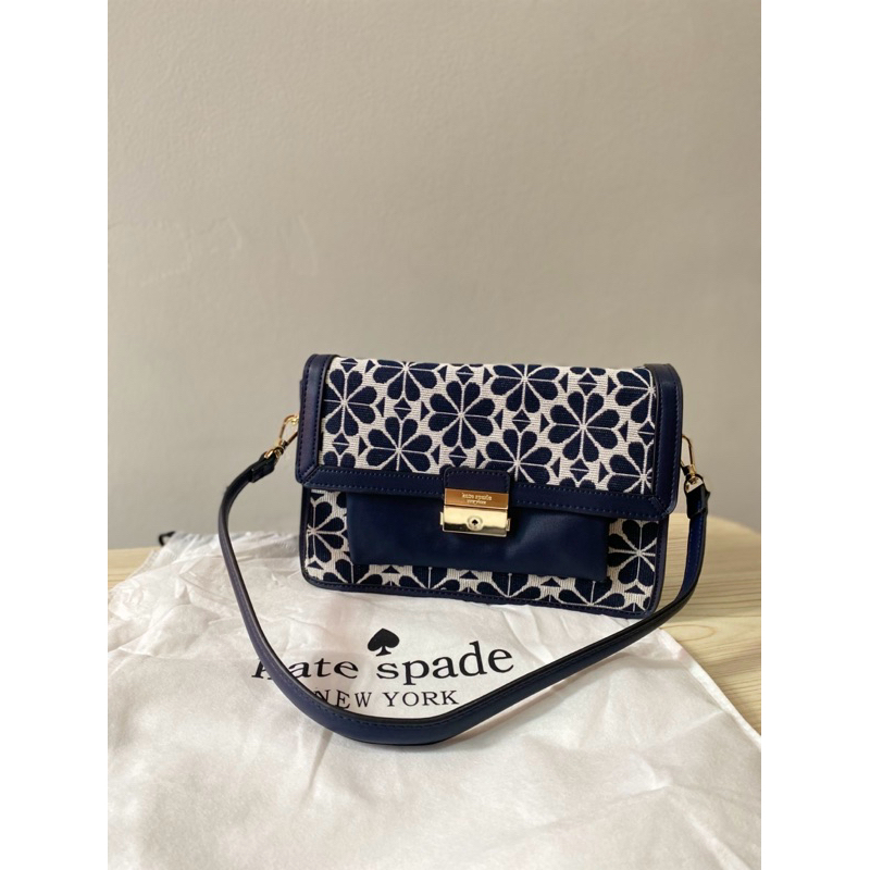 PRELOVED PREMIUM KATE SPADE BAG - Navy - include 3 tali dan dust bag