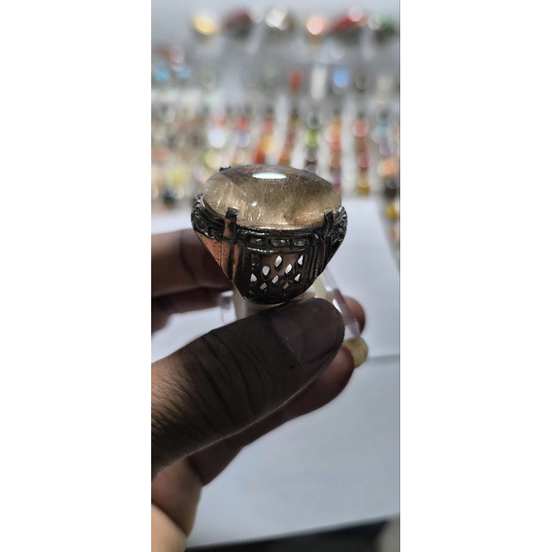 kecubung cendana serat emas