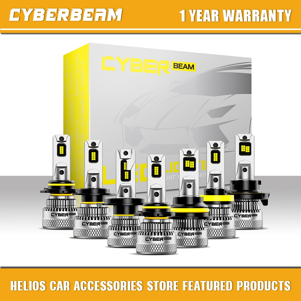 CyberBeam LAMPU LED MOBIL C26 pasangan SUPER TERANG H4 H11 H16 H1 H7 H8 H9 200 WATT 40000LM