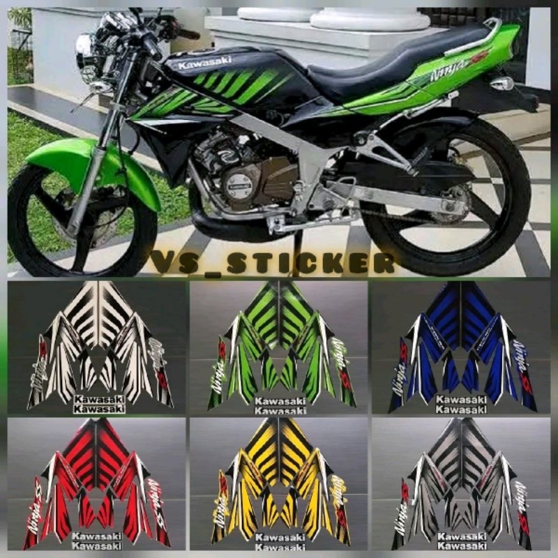 STRIPING LIST STANDART MOTOR KAWASAKI NINJA SS ZEBRA 2014 2015 MERAH HITAM BIRU PUTIH HIJAU KUNING