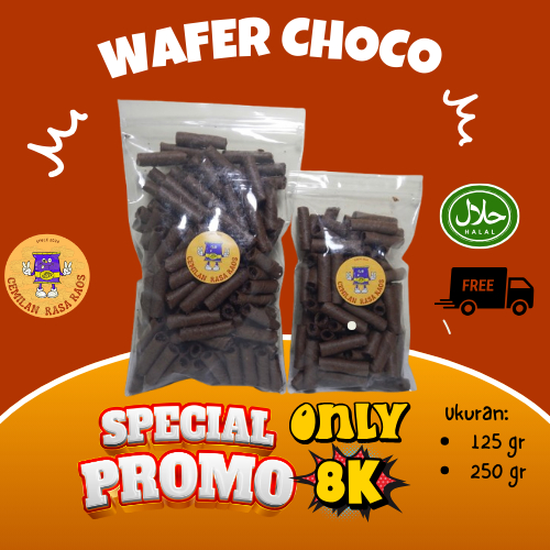 

Cemilan Snack Wafer Choco/ Wafer Choco Barcelona
