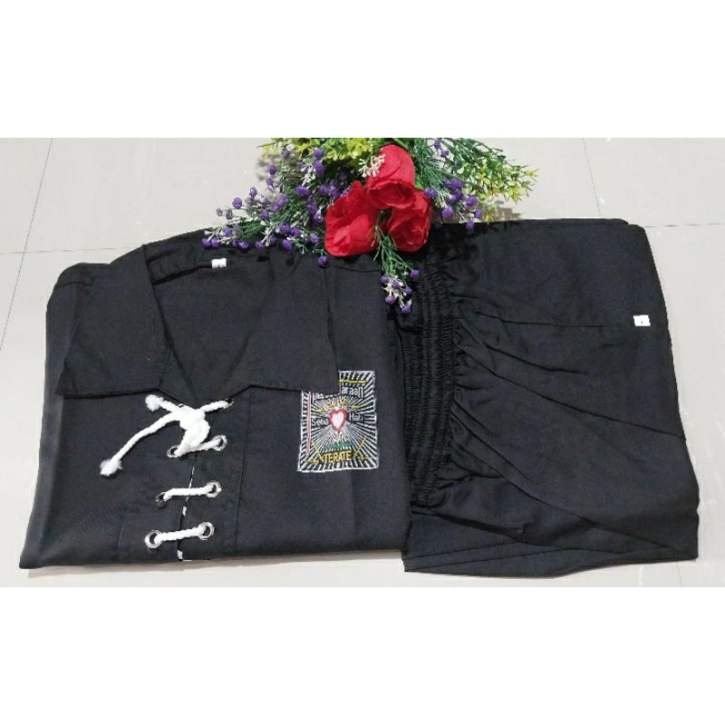 SAKRAL SISWA PSHT MODEL TALI DAN KOKO/KANCING BAHAN NAGATA DRILL