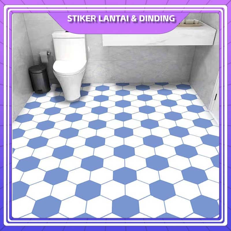 Stiker Lantai Kamar Mandi Wallpaper dindingTahan Air 2 Meter Stiker Kamar Mandi Anti Air Stiker Deko