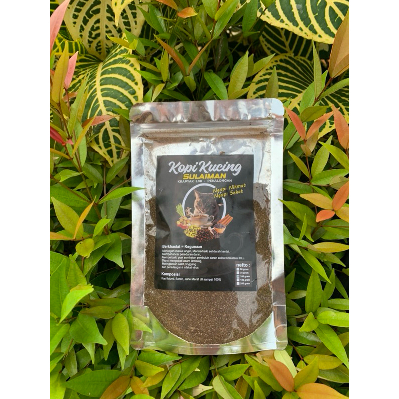 

50 Gram KOPI KUCING "SULAIMAN" - 100% Kopi Bubuk Asli