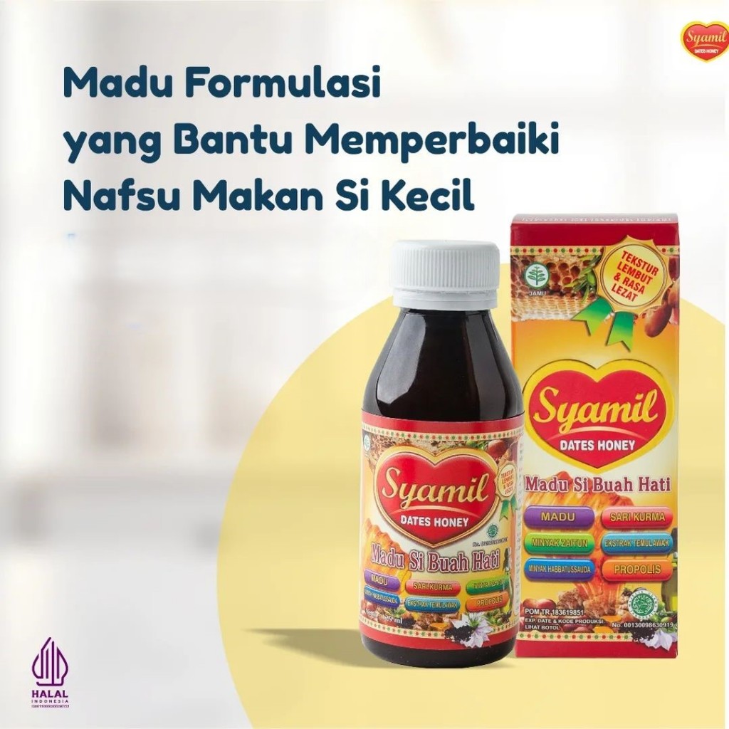 

Madu Syamil Anak Kids Ori Asli Madu Temulawak Habbatussauda Propolis Nafsu Makan