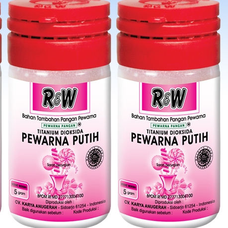 

Pewarna Putih Pemutih Makanan Rajawali R&W RW 5GR Baking Bahan Kue