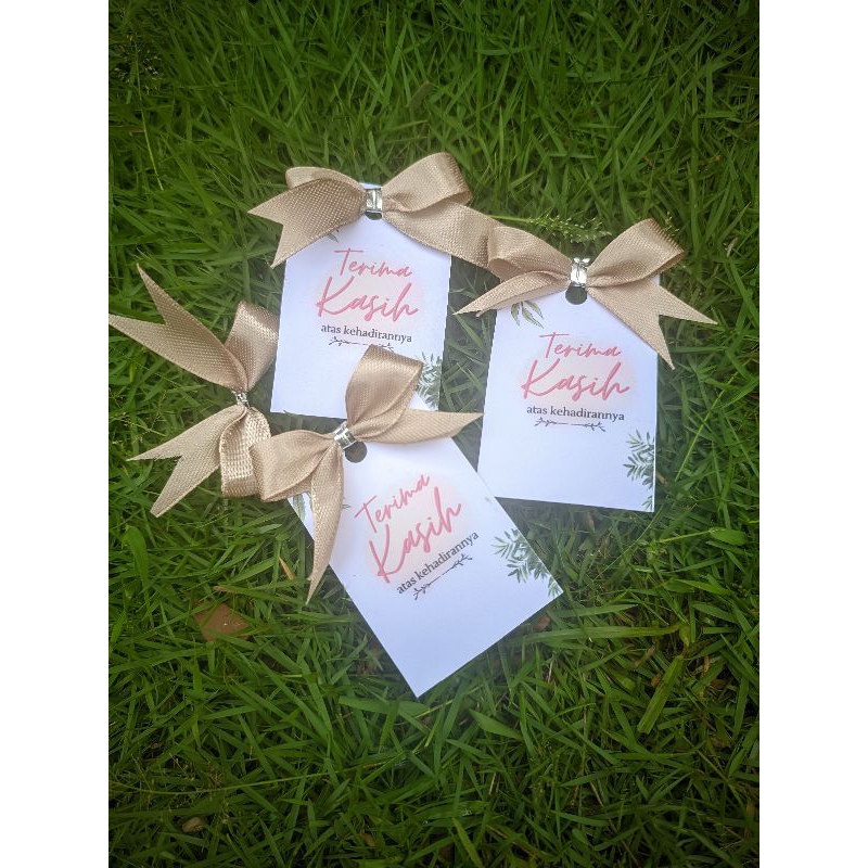 

Pita & Tag Souvenir Pernikahan Siap Pakai ( 50 Pcs )