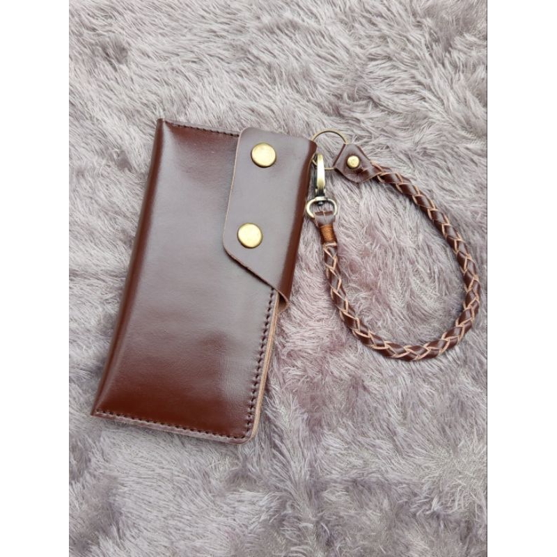Dompet Kulit Pria Coklat | Dompet bikers | Dompet panjang