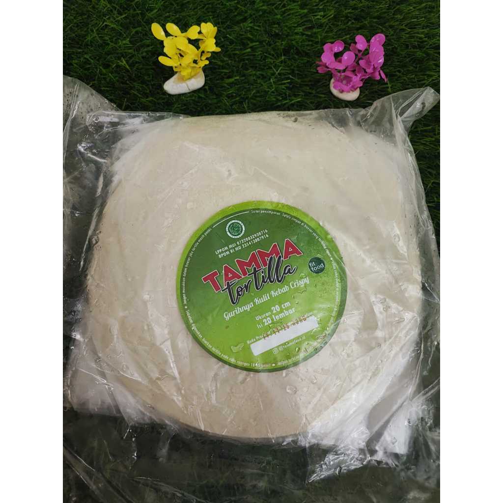 

Tortila kulit kebab diameter 20 cm isi 20 lembar Halal MUI