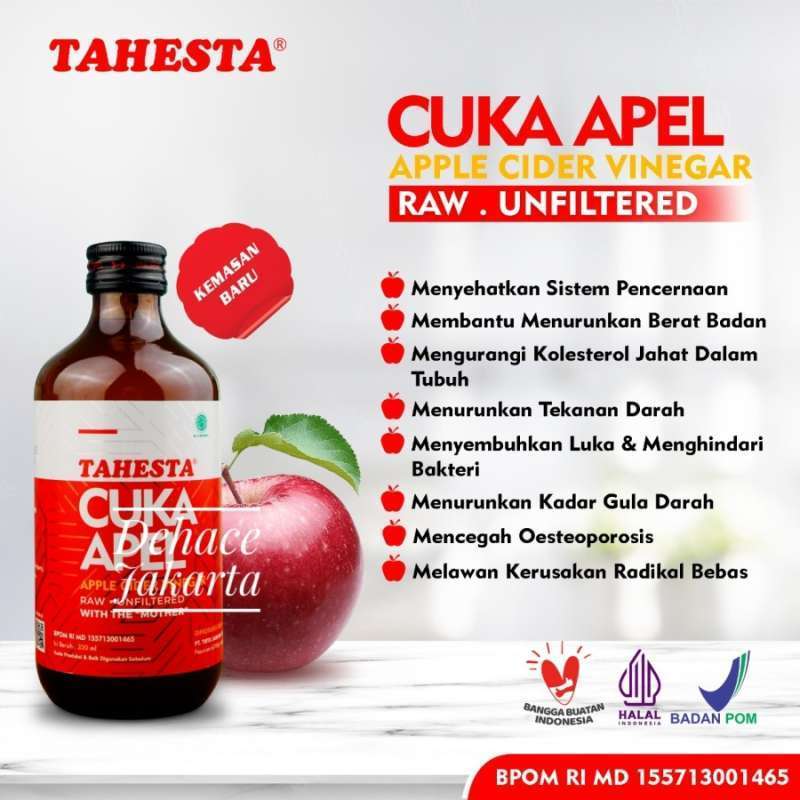 

Cuka Apel Tahesta 320ml | Cuka Apel | Cuka Apel Original | Tahesta Cuka Apel | Apple Cider Vinegar