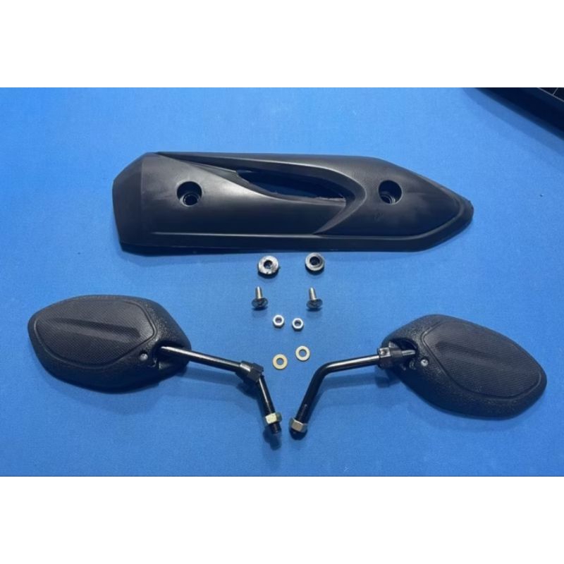 paket spion+cover knalpot motor beat carbu