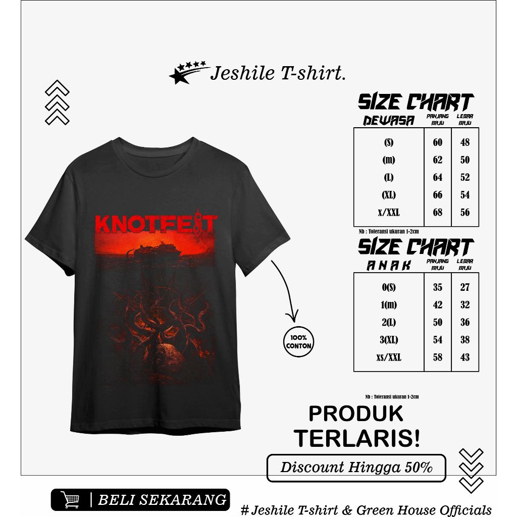 Kaos Metal / Baju metal band/ KNOTFEST- Private Judgment Day / T shirt Metal / Kaos Band / Tshirt Ba