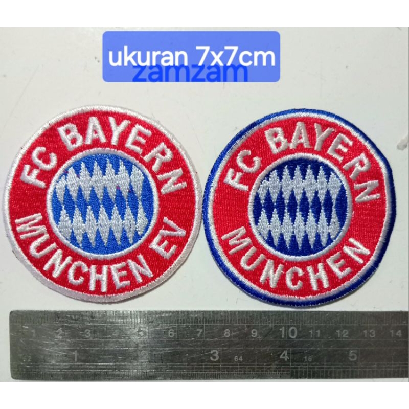 Patch Bordir Logo Team Bola Bayer Munchen