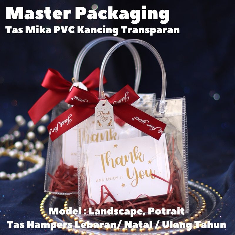 

Goodie Bag Tas Mika Transparan Hampers Bag Gift Premium