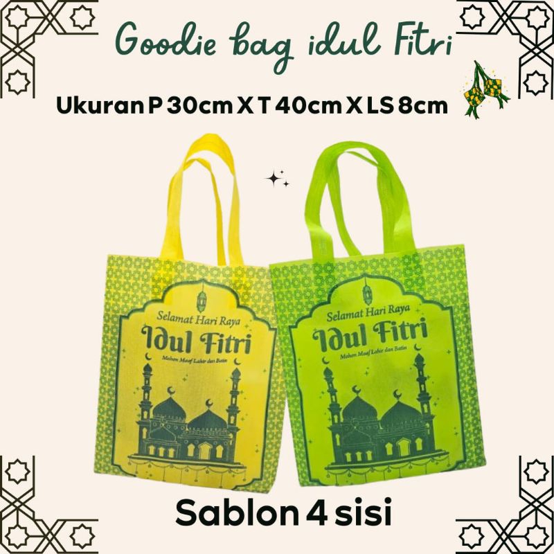 

Goodie bag Lebaran(lusinan) - goodiebag idul Fitri 2025-tas spundbond lebaran -tas spundbond idulfitri