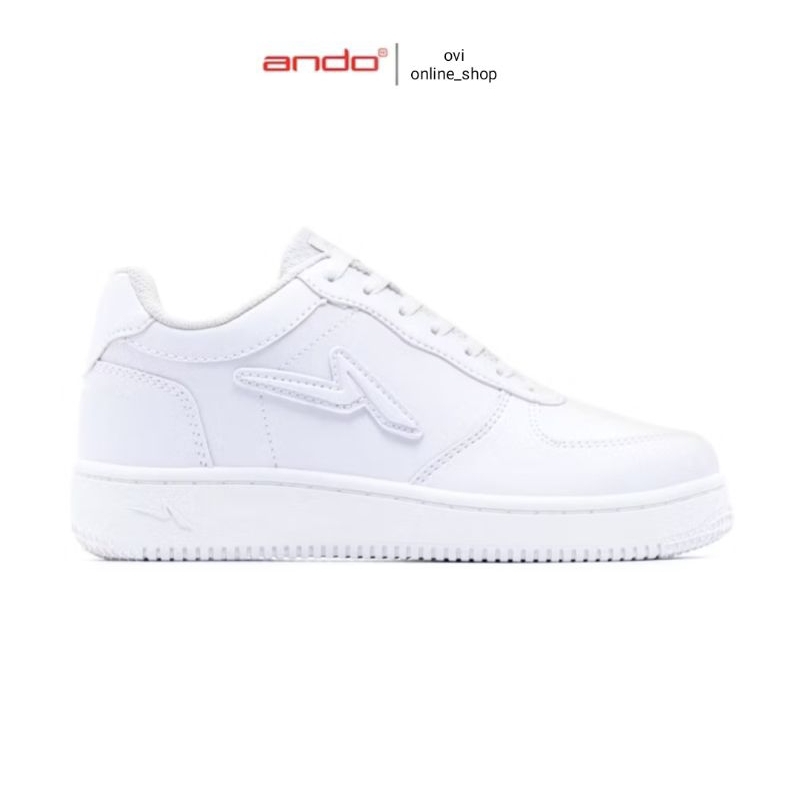 Ando Sepatu Kulit Putih