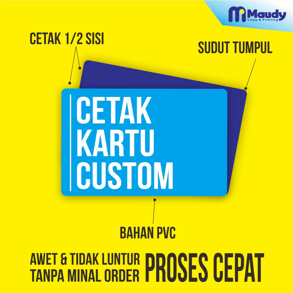 

Cetak kartu Custom / Cetak kartu / Id card / Name tag