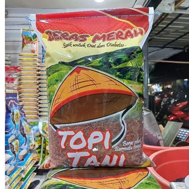 

beras merah topi tani 5kg