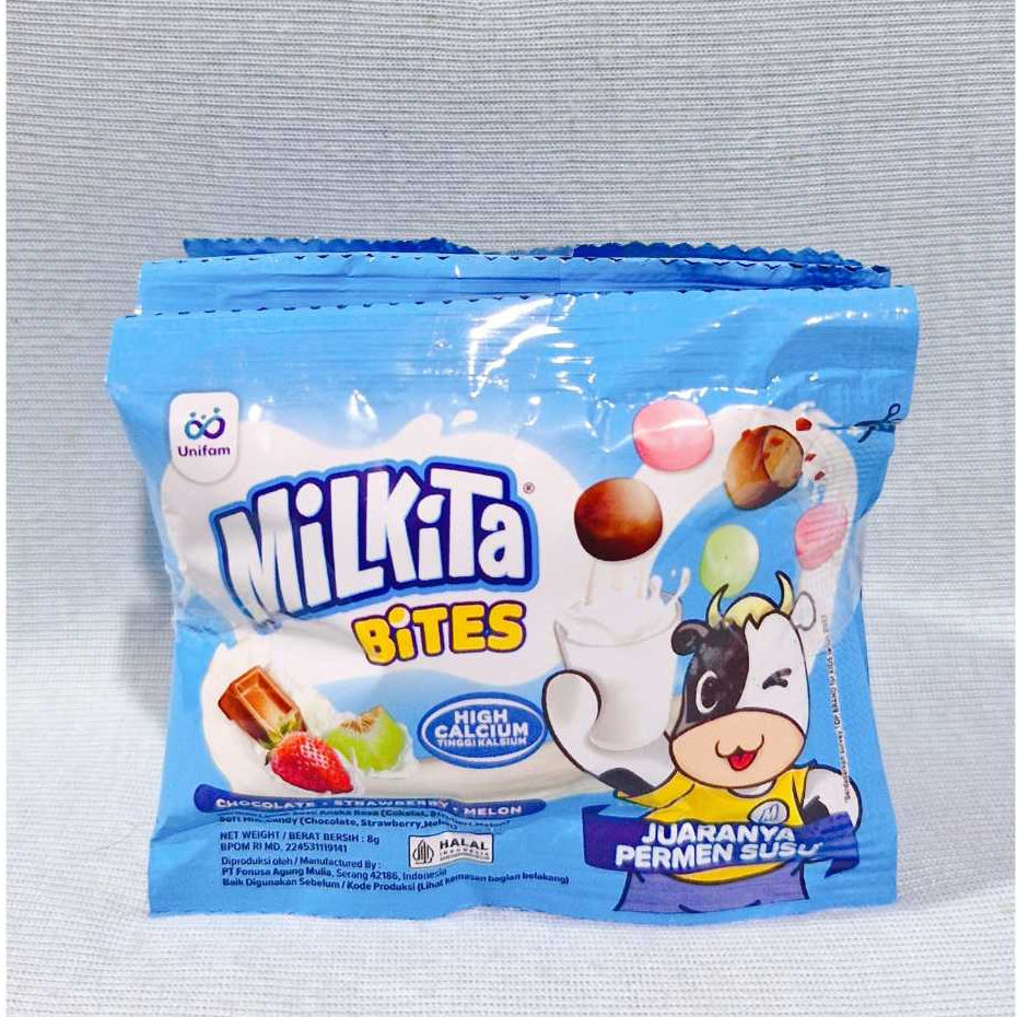 

Milkita Bites Chocolate, Strawberry, Melon (1 Renteng isi 10 Pcs)