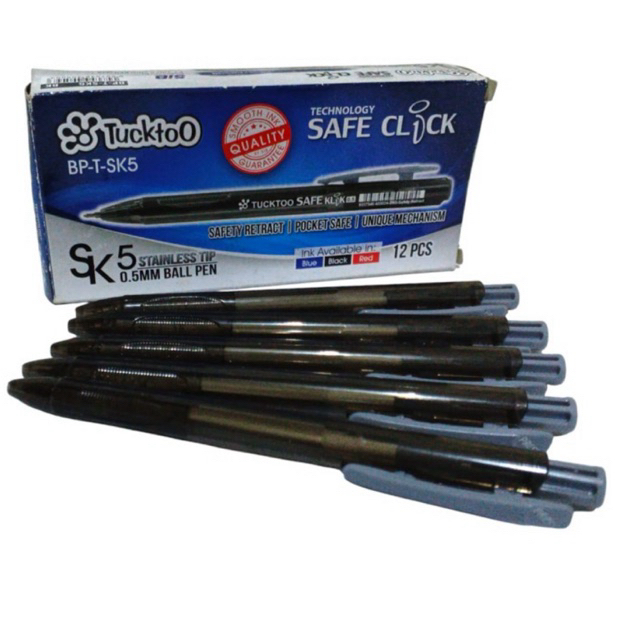 PULPEN TUCKTOO SK-5 HITAM CETREK/0,5/SATUAN