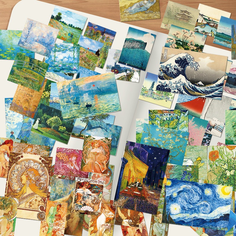 

Kertas Stiker Van Gogh aesthetic lucu untuk Jurnal | Paper Sticker / Stamp / Perangko / Journal / Scrapbook Diary
