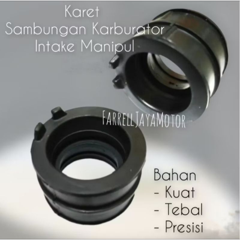 KARET SAMBUNGAN KARBURATOR INTAKE MANIPUL MANIFUL MIO PE24 PE26 PE28 PE30 PE32