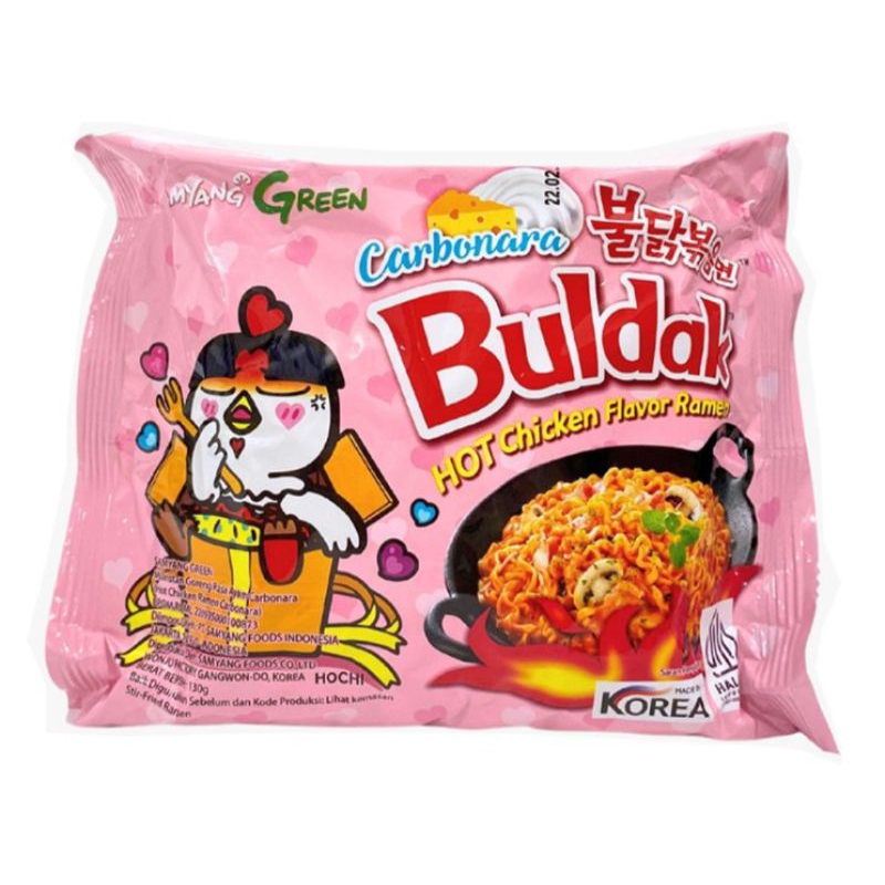 

Samyang Mi Instan Ramen Ayam Pedas Buldak Carbonara 130 g