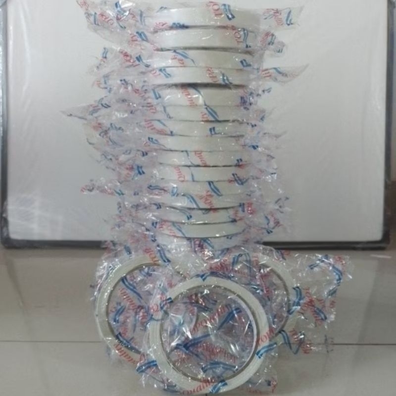 

double tape kecil 1 lusin 12mm x 8 meter